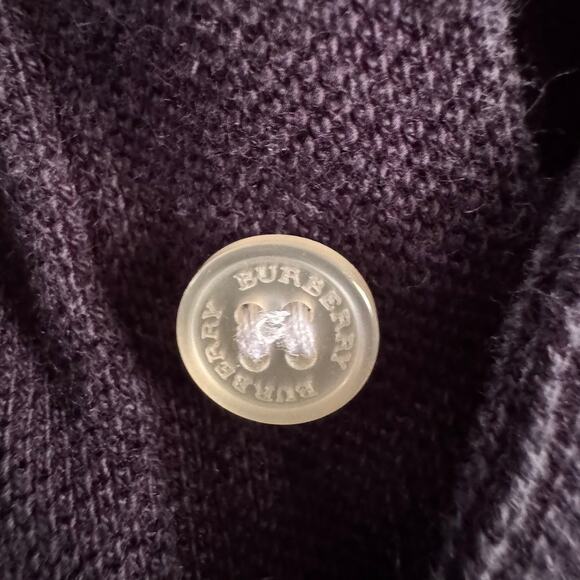 Burberry Children's Navy Blue Button Polo Shirt Plaid Collar Kids Size 4 - Picture 6 of 8